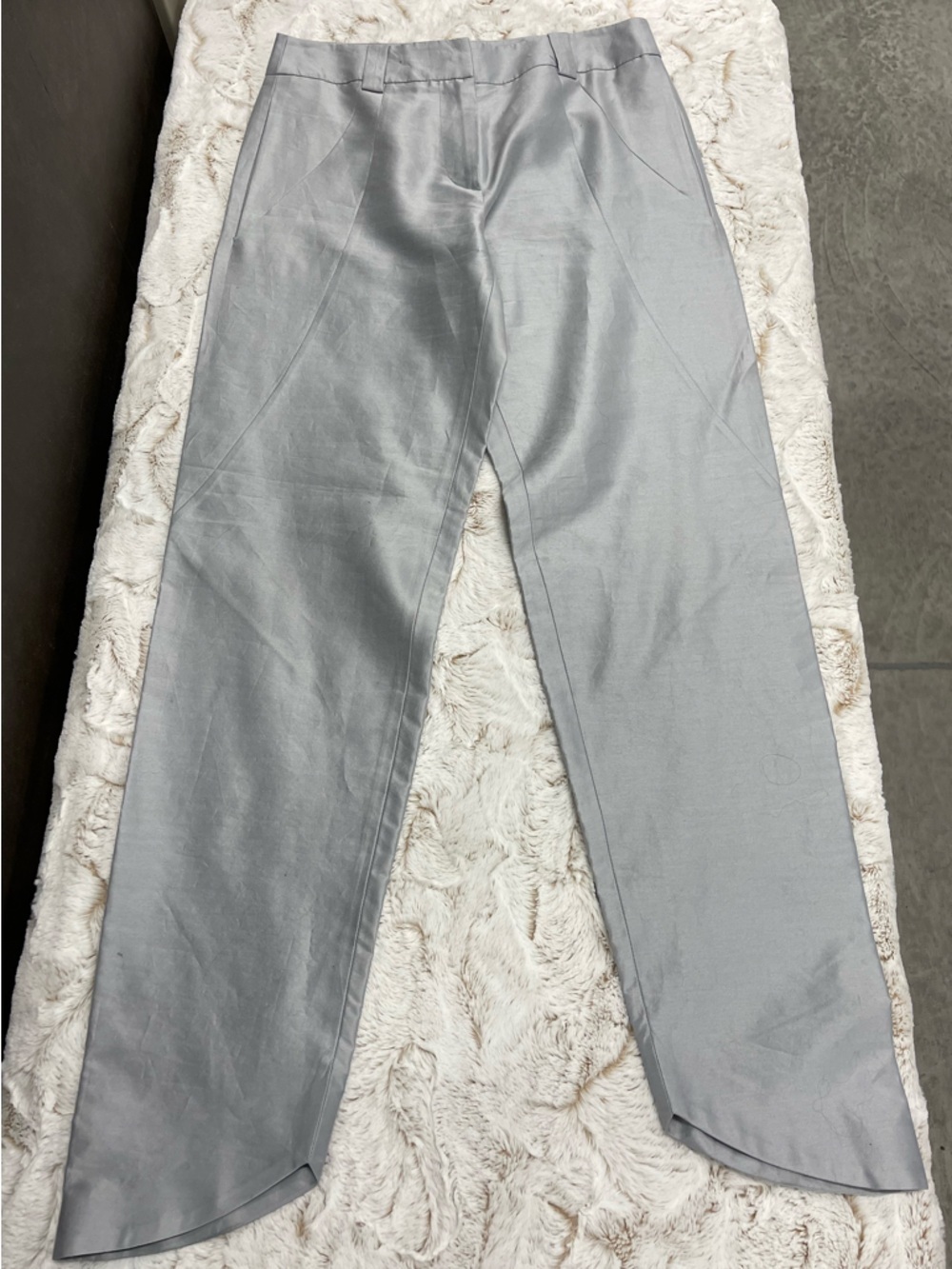Emporio Armani Silver-Gray Dress Pants